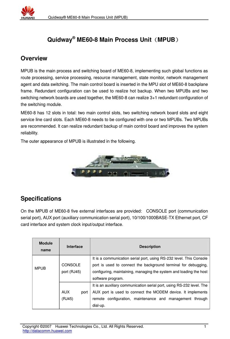 Huawei CR-MPUB User manual