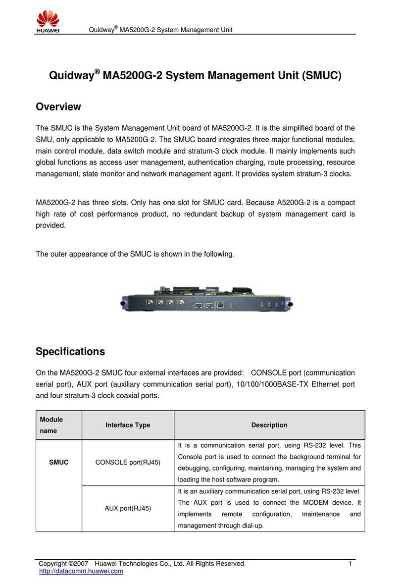 Huawei SMUC User manual