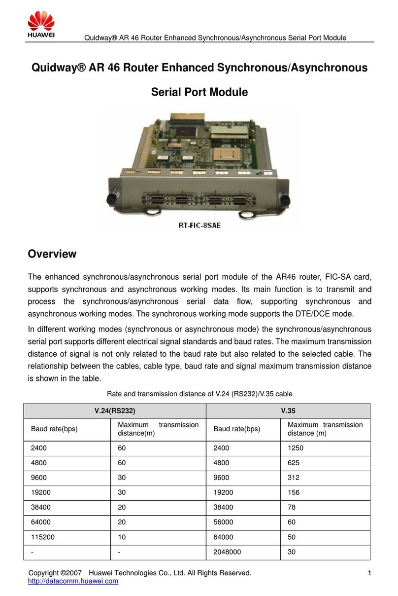 Huawei RT-FIC-8SAE User manual Huawei RT-FIC-8SAE User manual