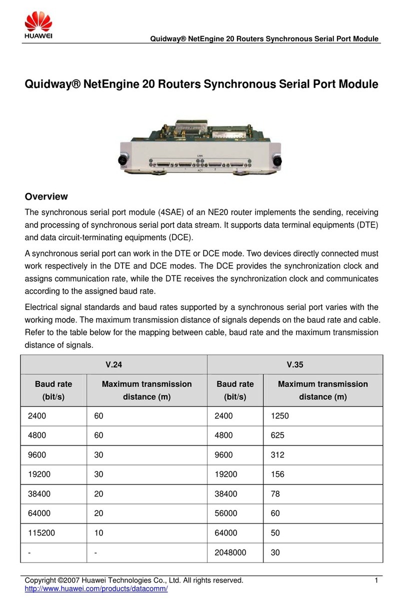 Huawei RT-FIC-4SAE User manual Huawei RT-FIC-4SAE User manual
