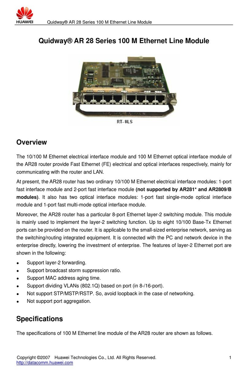 Huawei RT-8LS Specifications