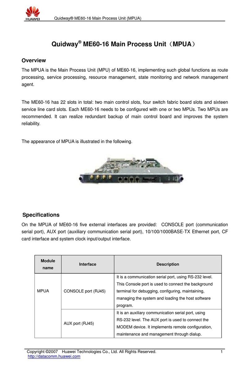 Huawei MPUA User manual