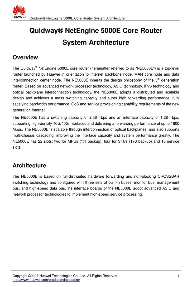 Huawei Quidway NE5000E Instruction Manual
