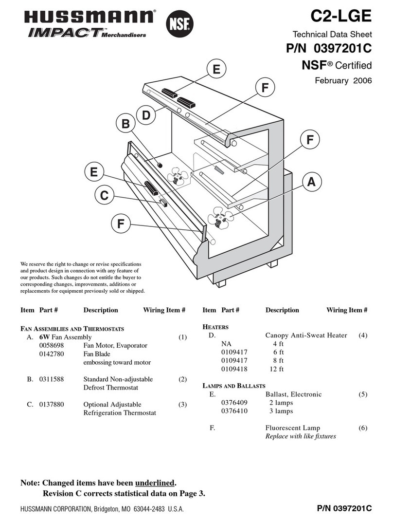 Hussmann Impact C2-LGE Instruction Manual