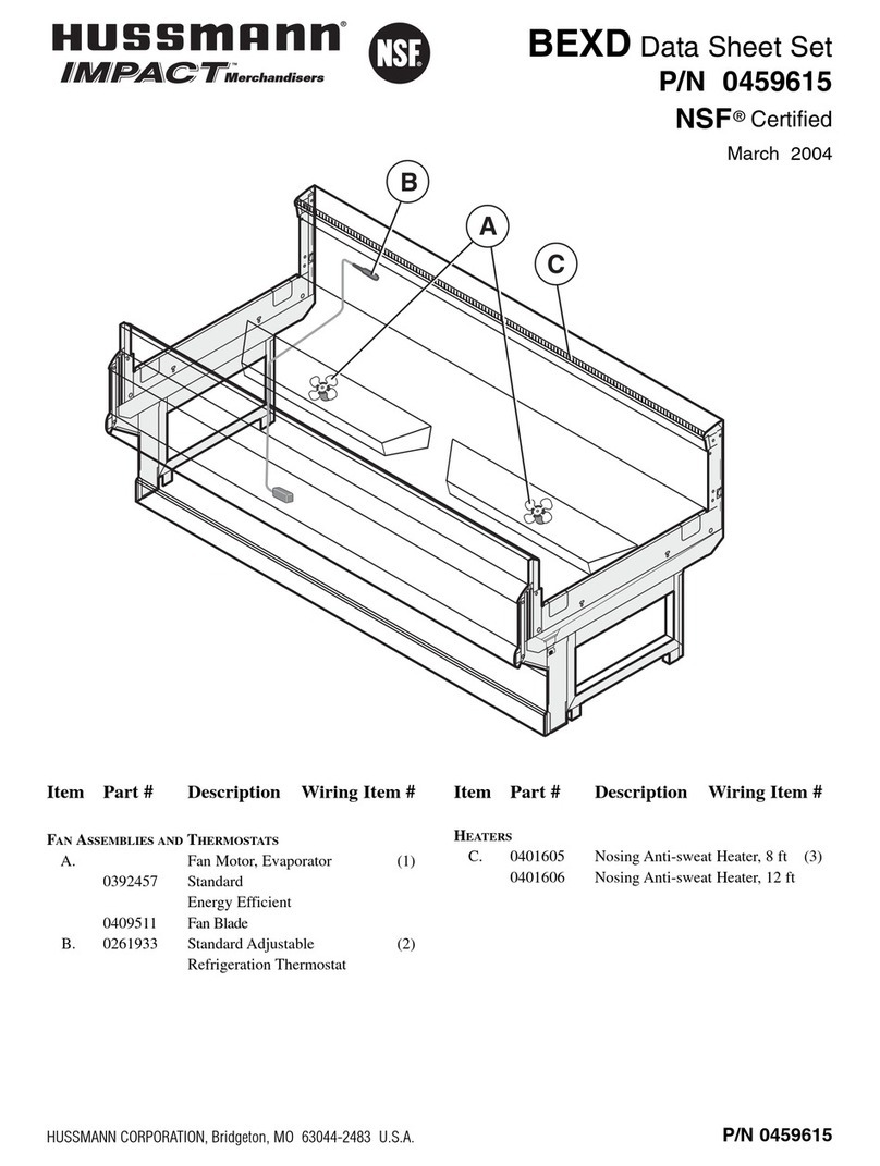 Hussmann BEXD User manual