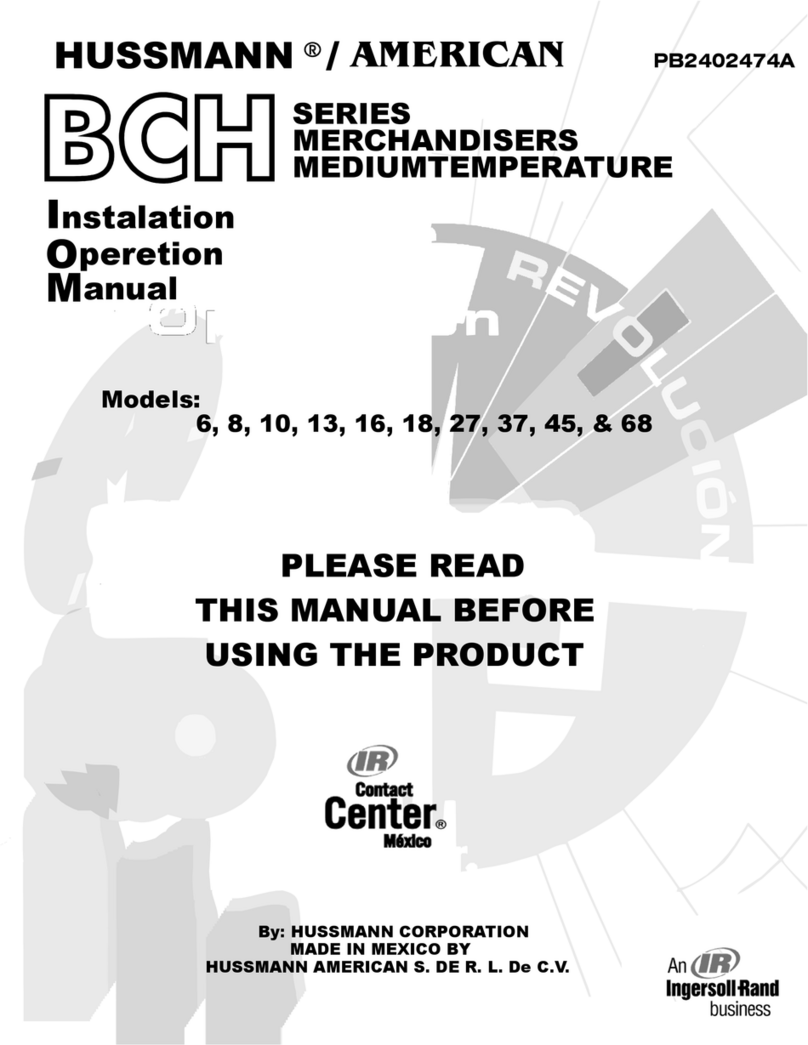 Hussmann BCH User manual