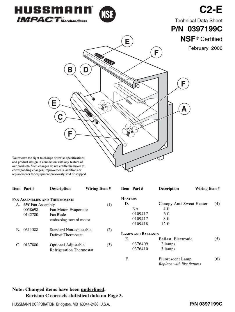 Hussmann Impact C2-E Instruction Manual