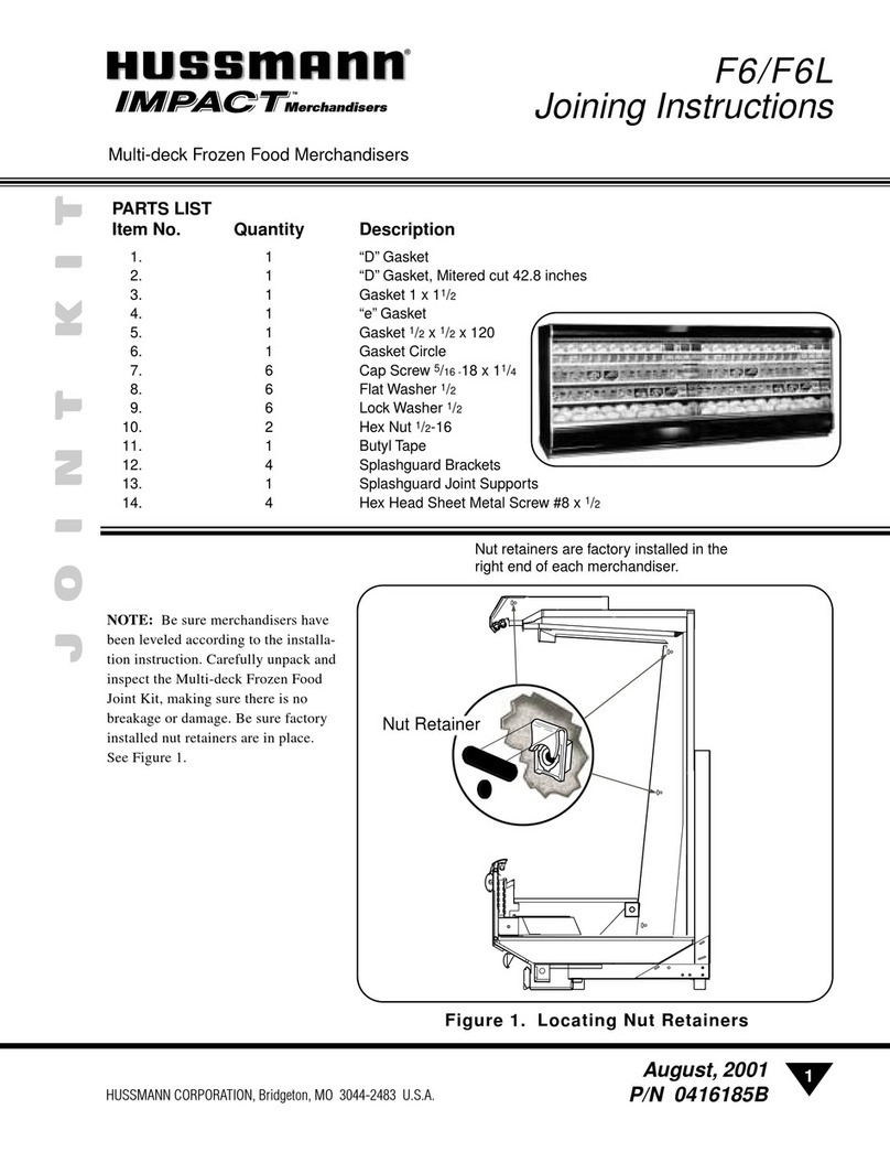 Hussmann Impact F6 User manual Hussmann Impact F6 User manual