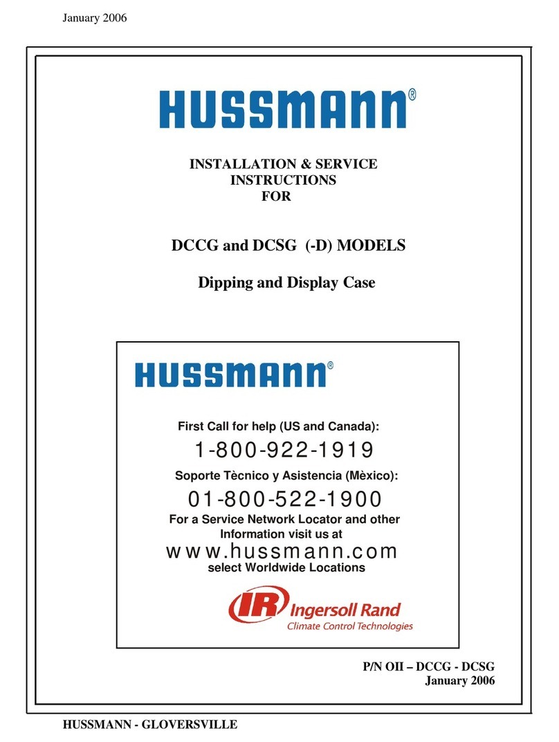 Hussmann DCCG-8 Quick guide
