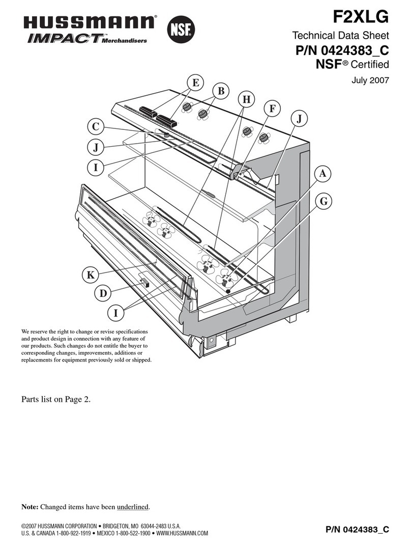 Hussmann Impact F2XLG Instruction Manual