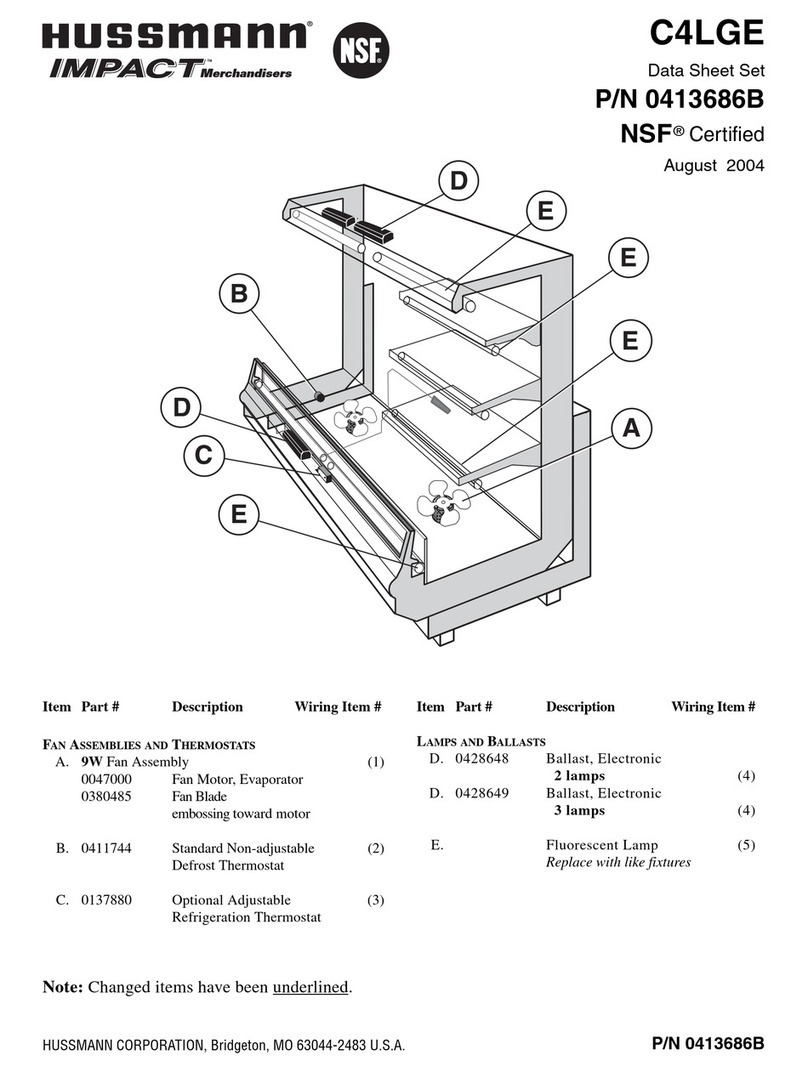 Hussmann impact C4LGE User manual