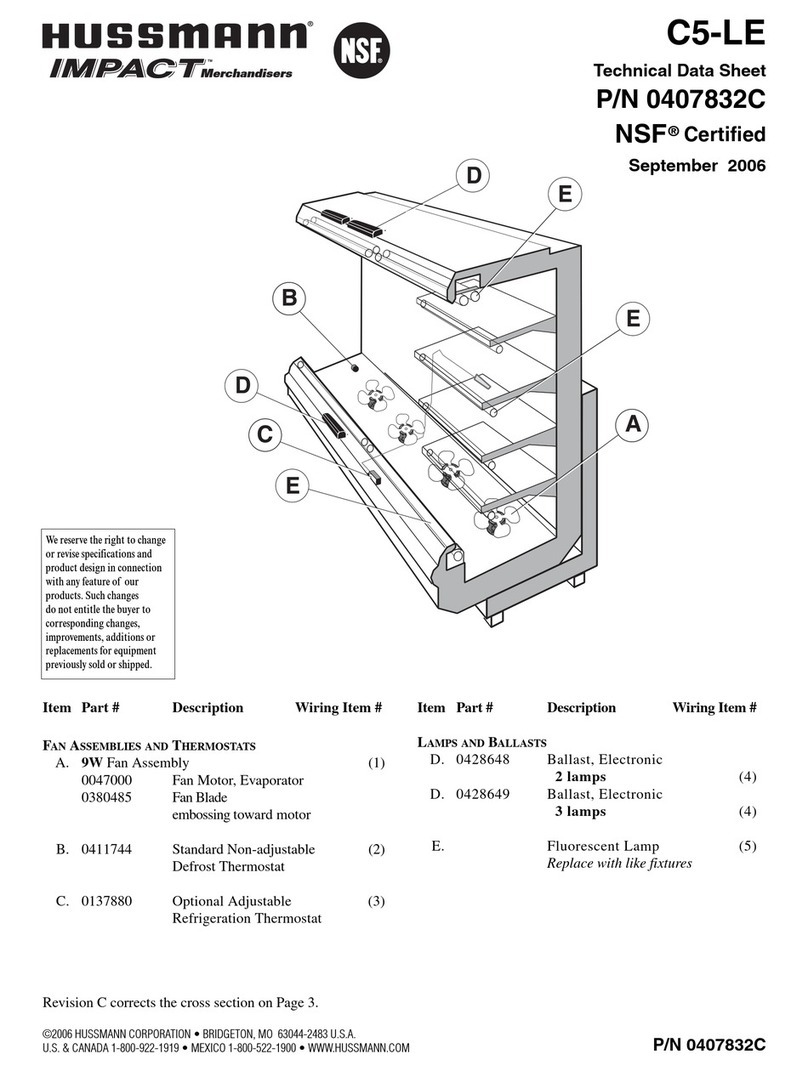 Hussmann impact C5-LE Instruction Manual