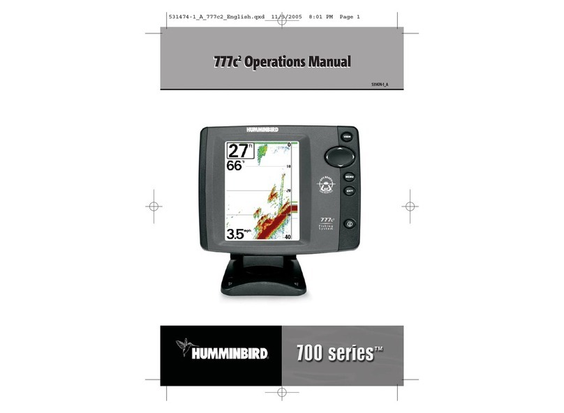 Humminbird 777c2 Operation manual