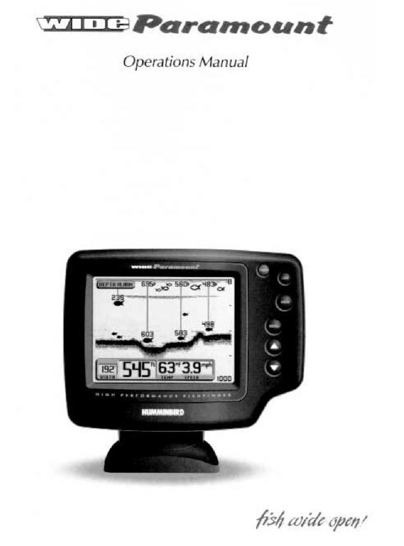 Humminbird Wide Paramount Operation manual