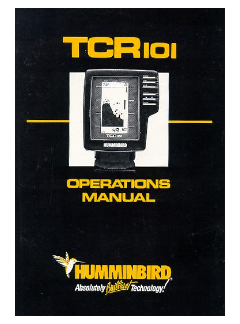 Humminbird TCR 101 User manual