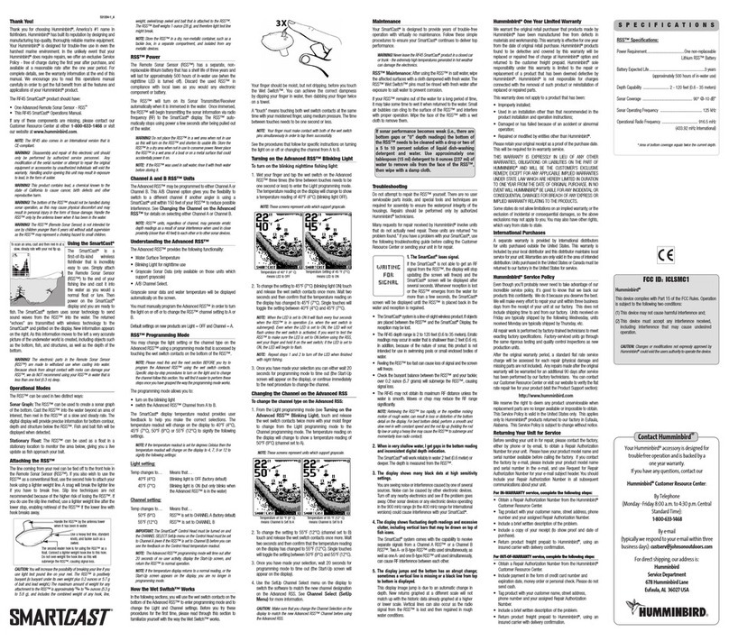 Humminbird RF45 SmartCast Operation manual
