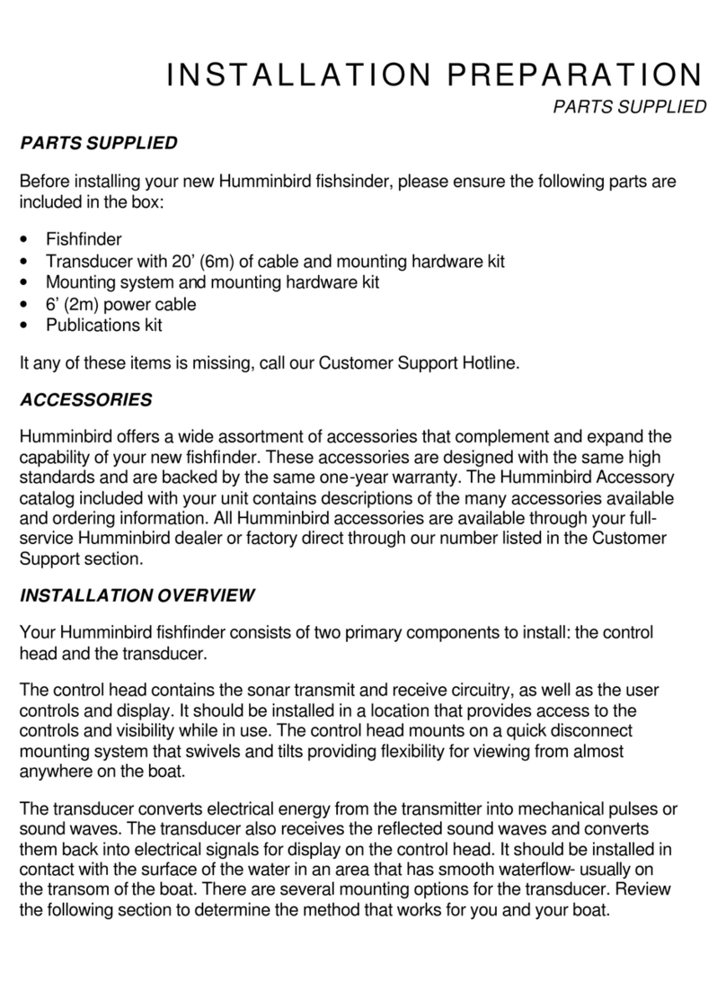 Humminbird Wide One Deep User manual