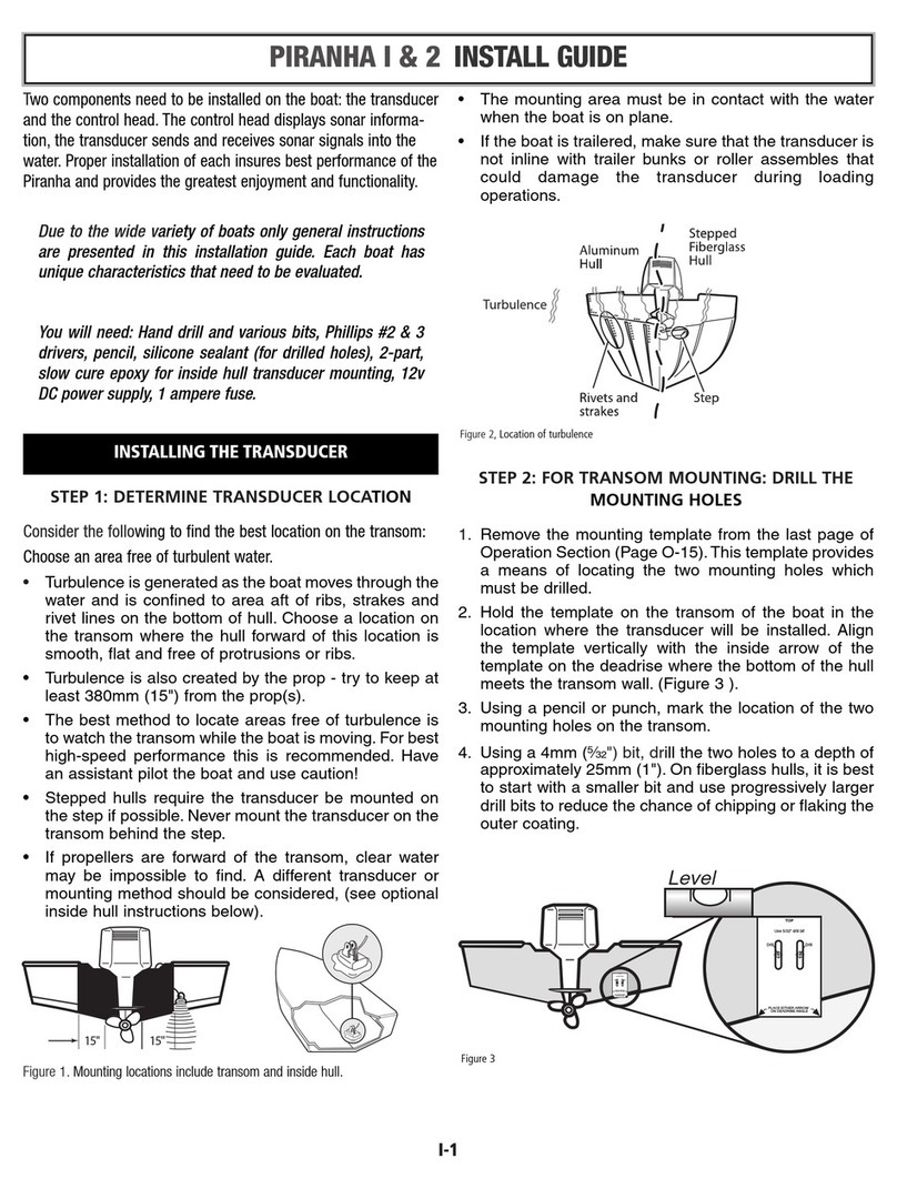 Humminbird Piranha 1 install guide