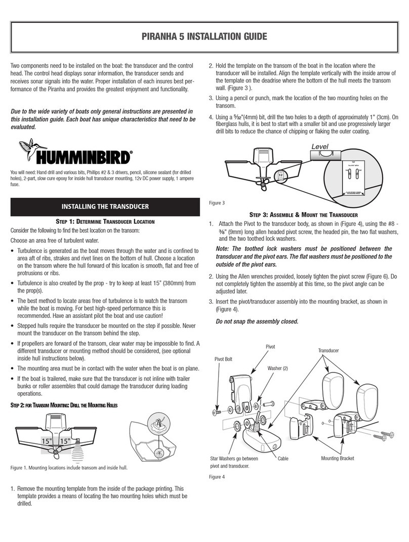 Humminbird Piranha 5 installation guide