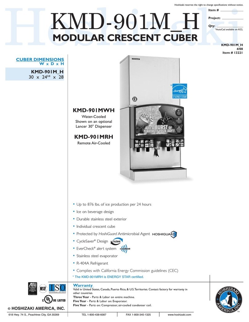 Hoshizaki KMD-901MRH Specifications