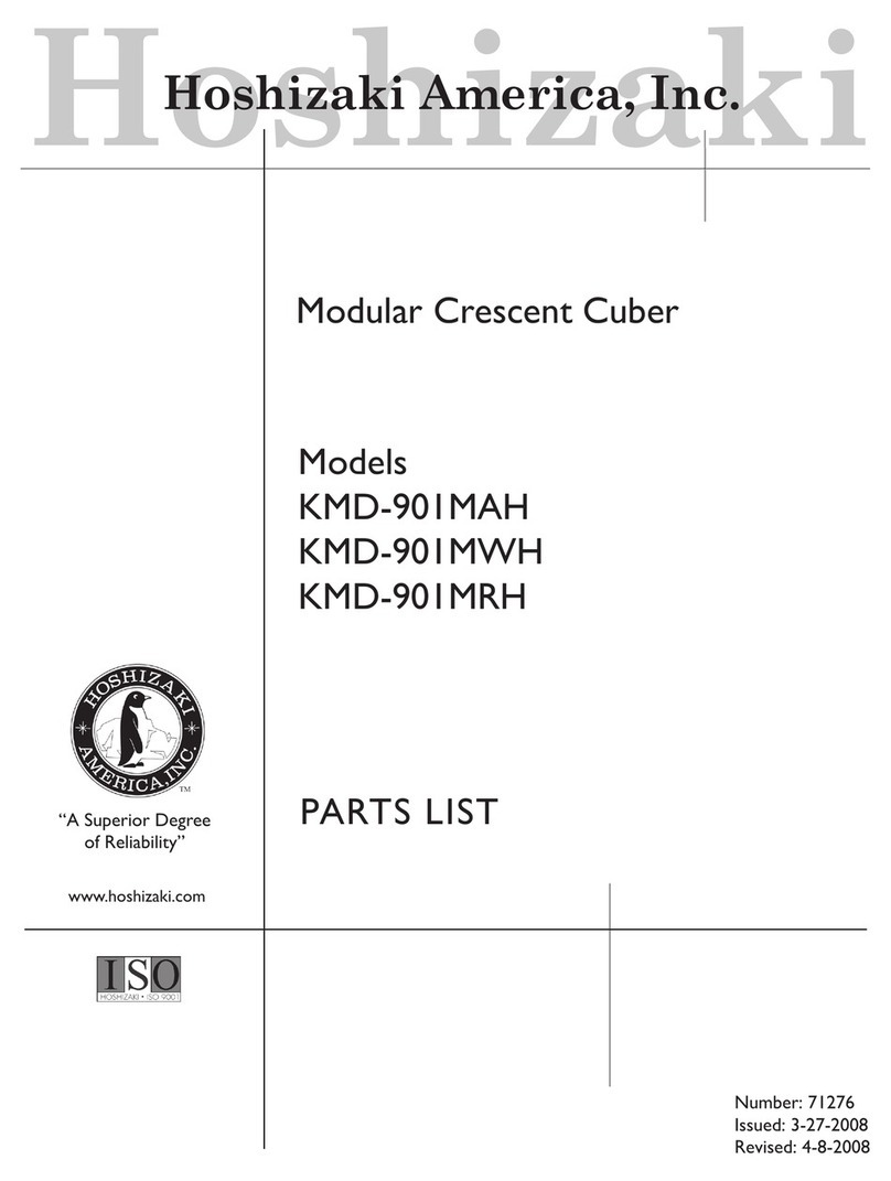 Hoshizaki KMD-901MAH parts list