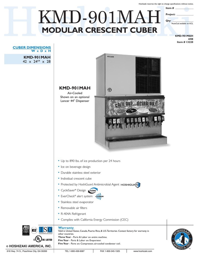 Hoshizaki KMD-901MAH User manual