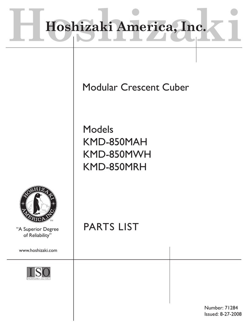 Hoshizaki KMD-850MAH parts list