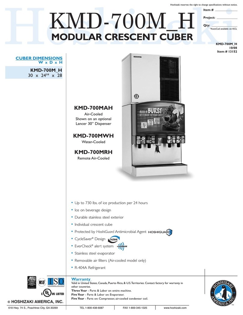Hoshizaki KMD-700MAH Specifications