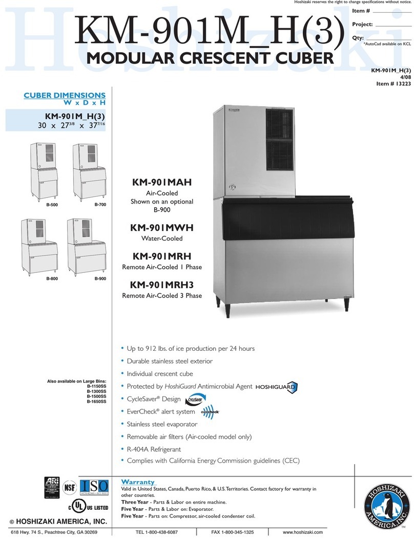 Hoshizaki KM-901MAH Specifications