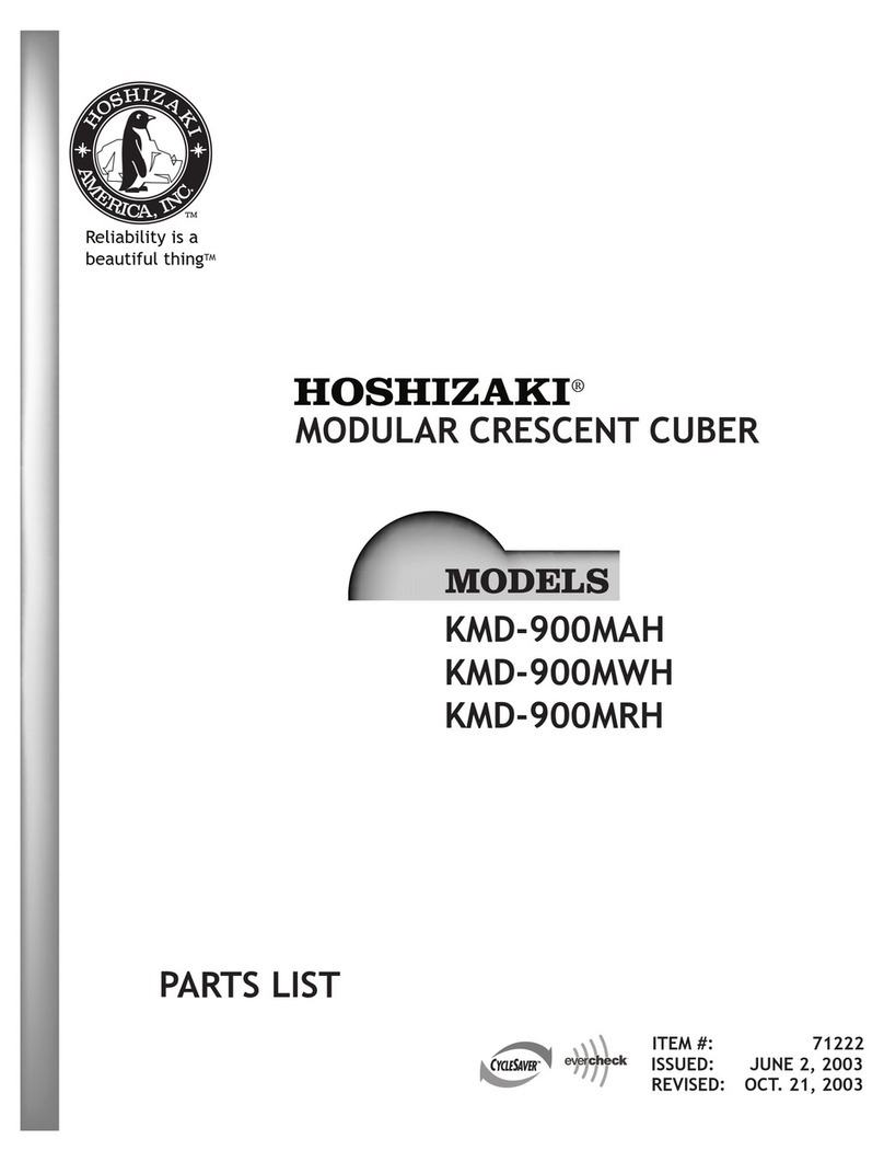 Hoshizaki KM-900MAH parts list