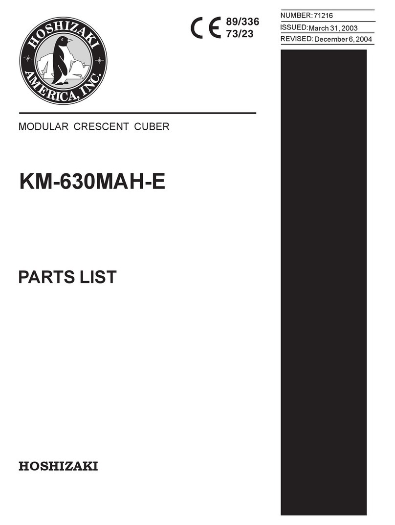 Hoshizaki KM-630MAH-E parts list