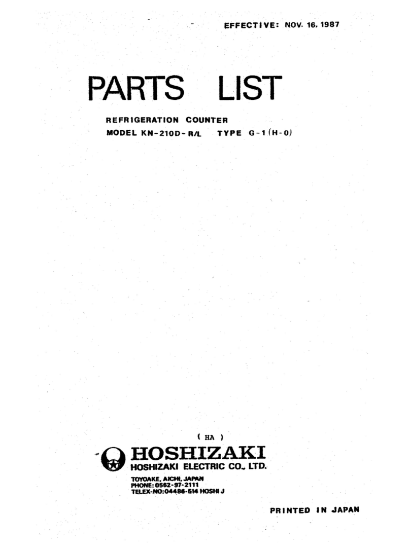 Hoshizaki KN-210D-L parts list