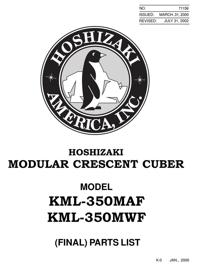 Hoshizaki KML-350MAF User manual