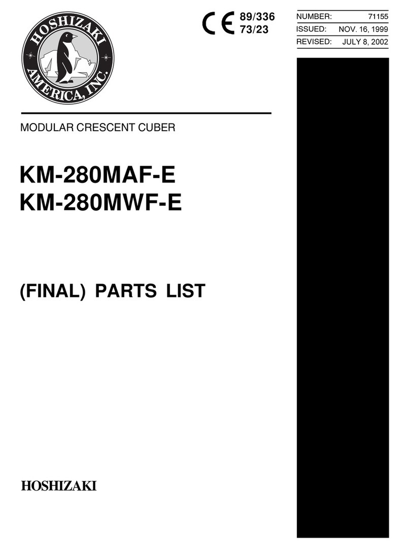 Hoshizaki KM-280MAF-E User manual