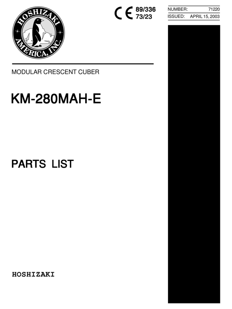Hoshizaki KM-280MAH-E parts list