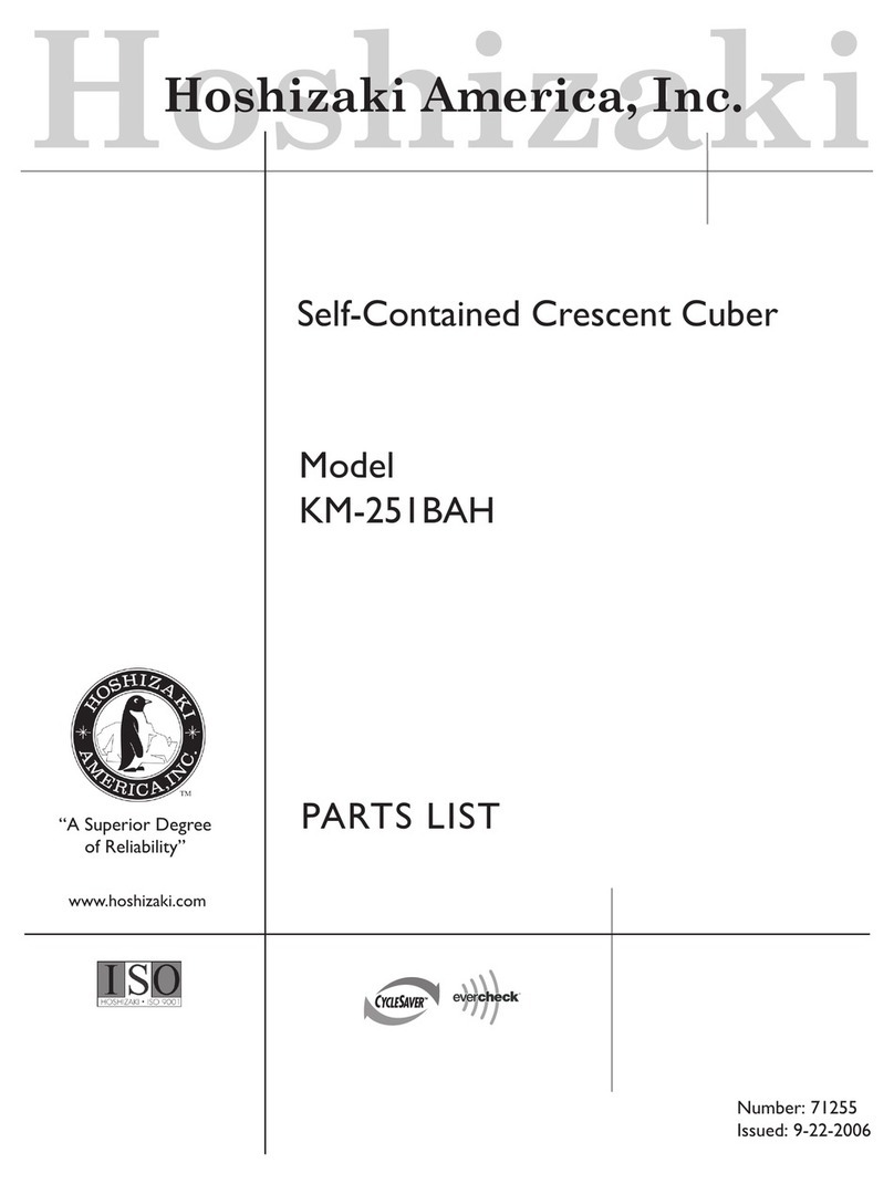 Hoshizaki KM-251BAH parts list