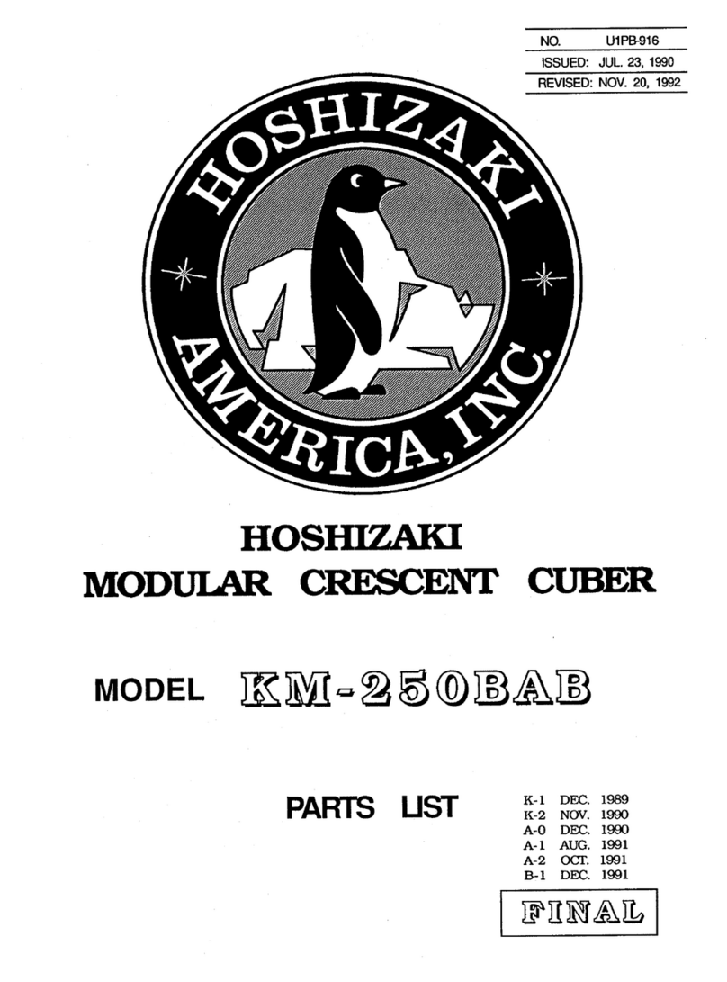Hoshizaki KM-250BAB parts list