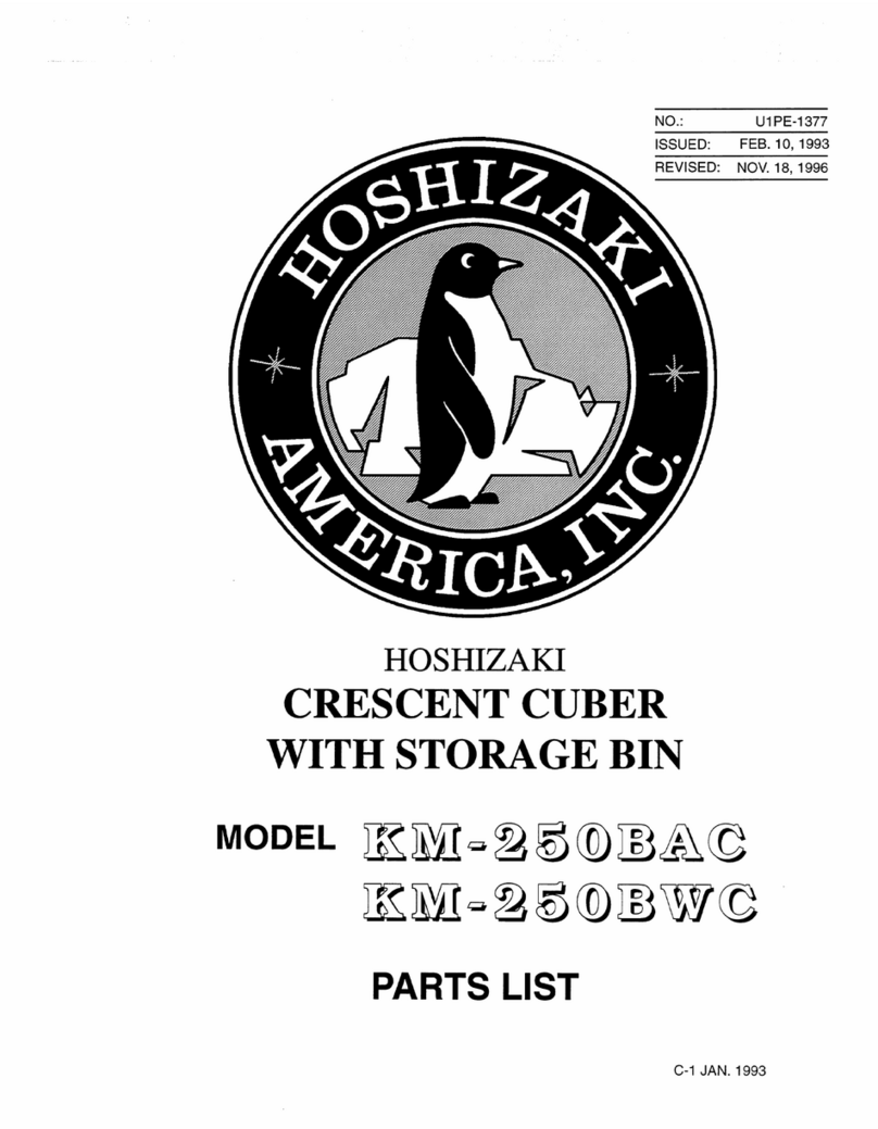 Hoshizaki KM-250BAC parts list