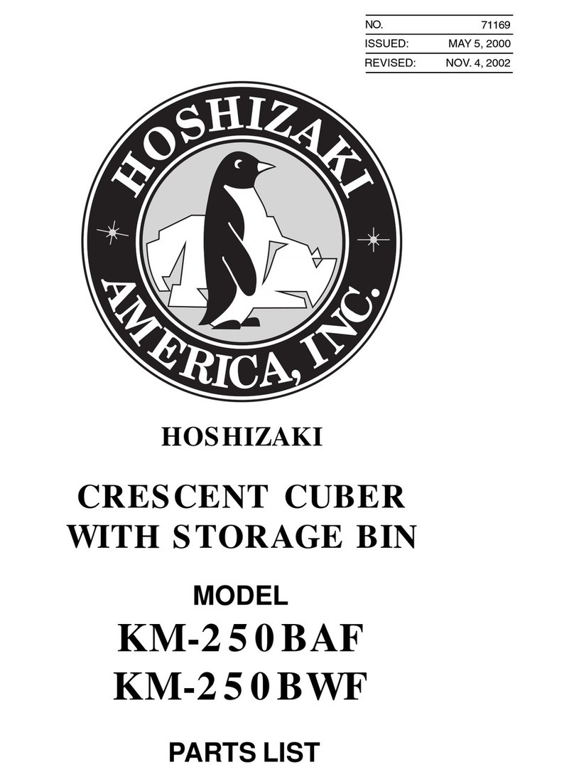 Hoshizaki KM-250BAF parts list