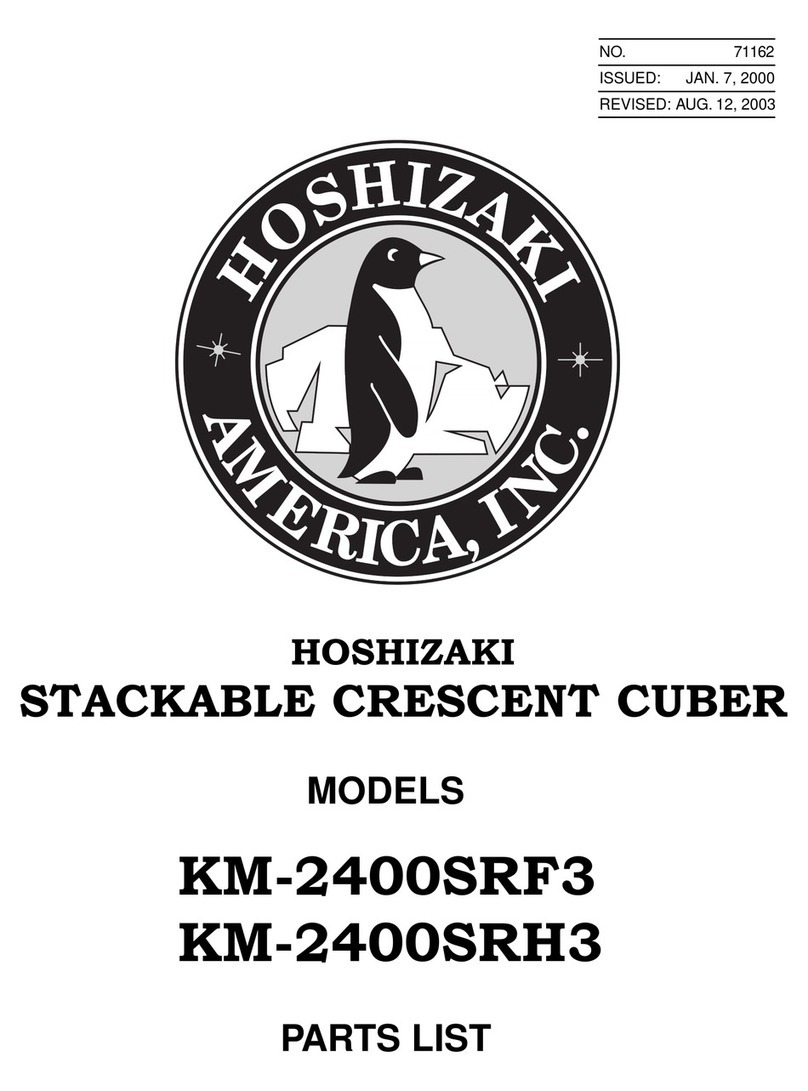Hoshizaki KM-2400SRF3 parts list