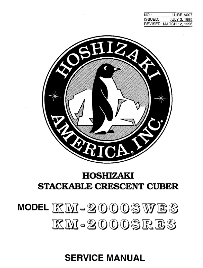 Hoshizaki KM-2000SRE3 User manual Hoshizaki KM-2000SRE3 User manual