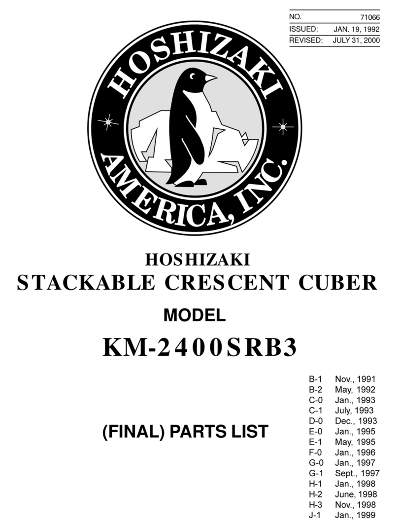 Hoshizaki KM-2400SRB3 Final Parts List