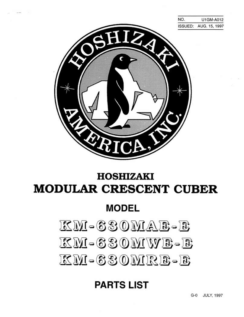 Hoshizaki KM-630MAE-E User manual