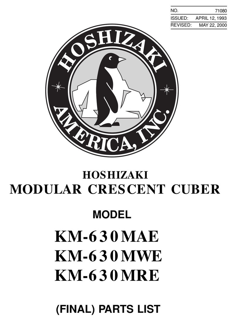 Hoshizaki KM-630MAE User manual
