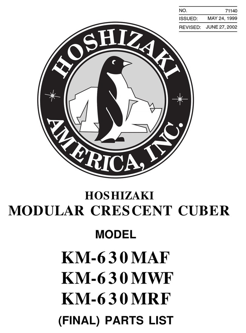 Hoshizaki KM-630MAF parts list
