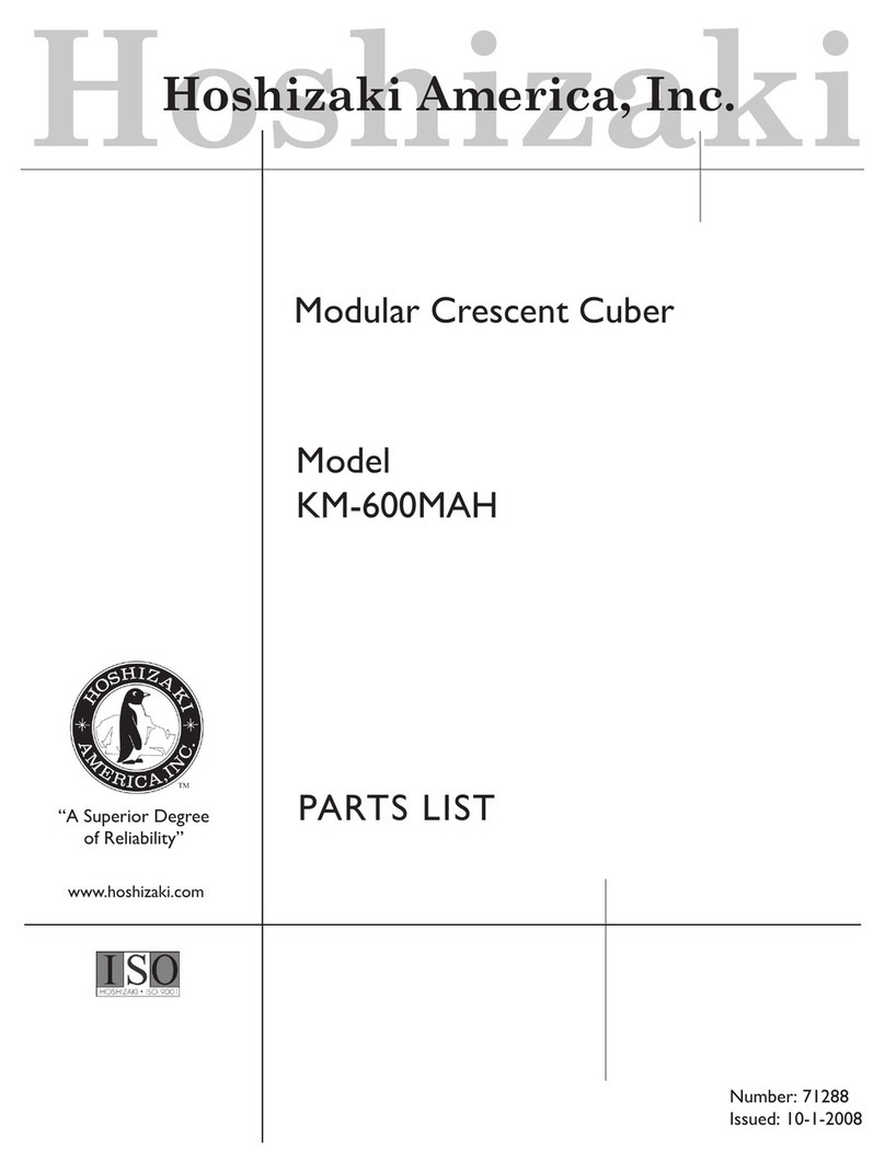 Hoshizaki KM-600MAH parts list