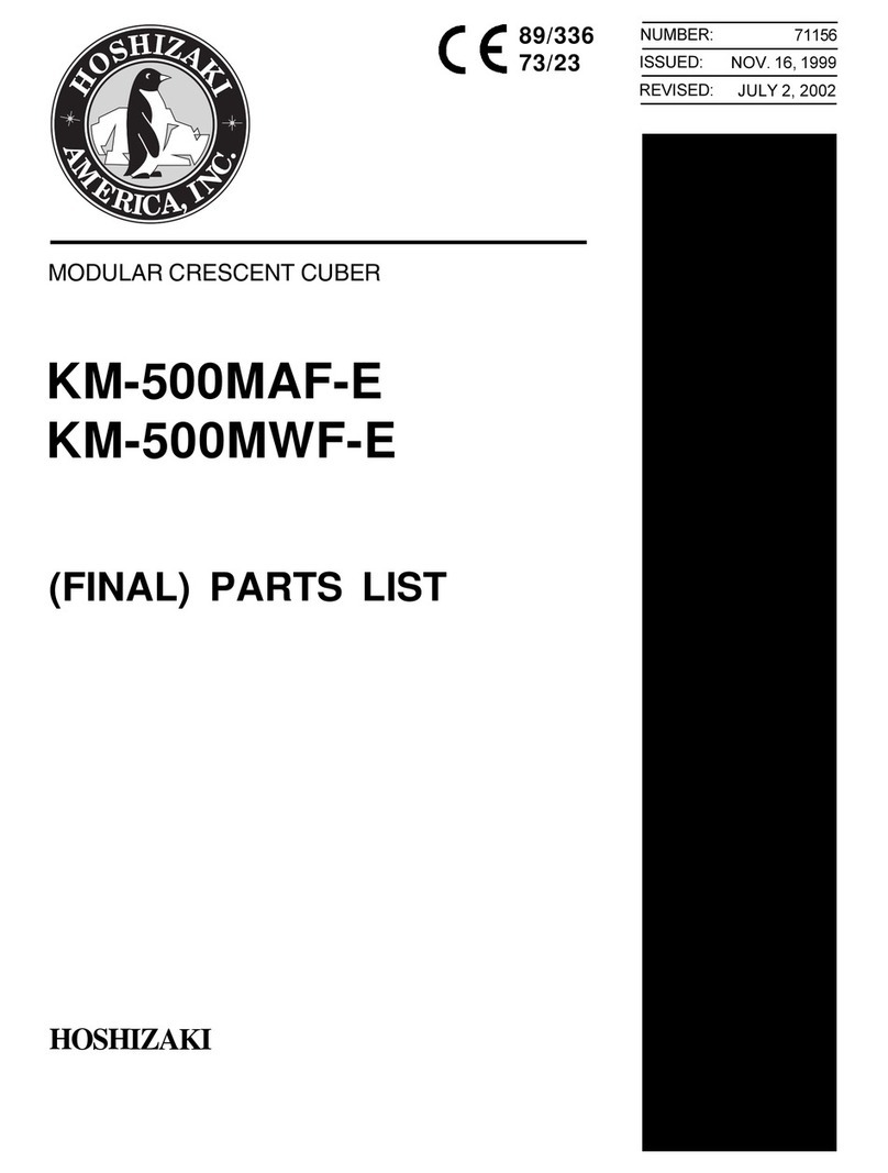 Hoshizaki KM-500MAF-E parts list