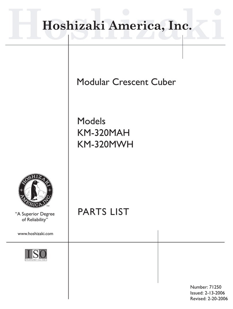 Hoshizaki KM-320MAH parts list