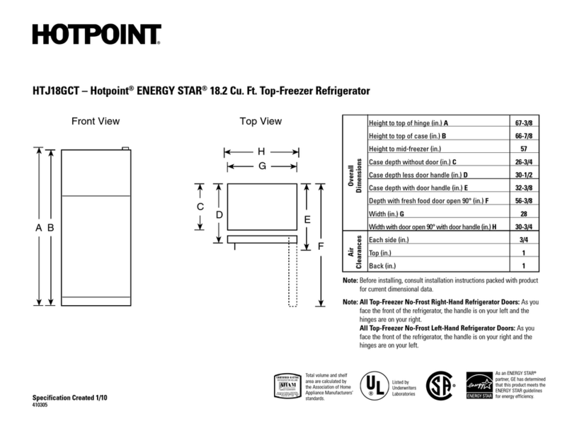 Hotpoint HTJ18GCTSA Manual