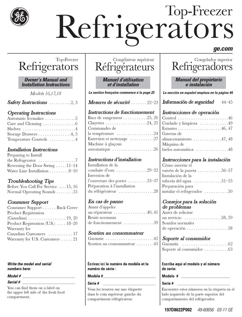 Hotpoint ENERGY STAR HTJ17CBB Operating instructions